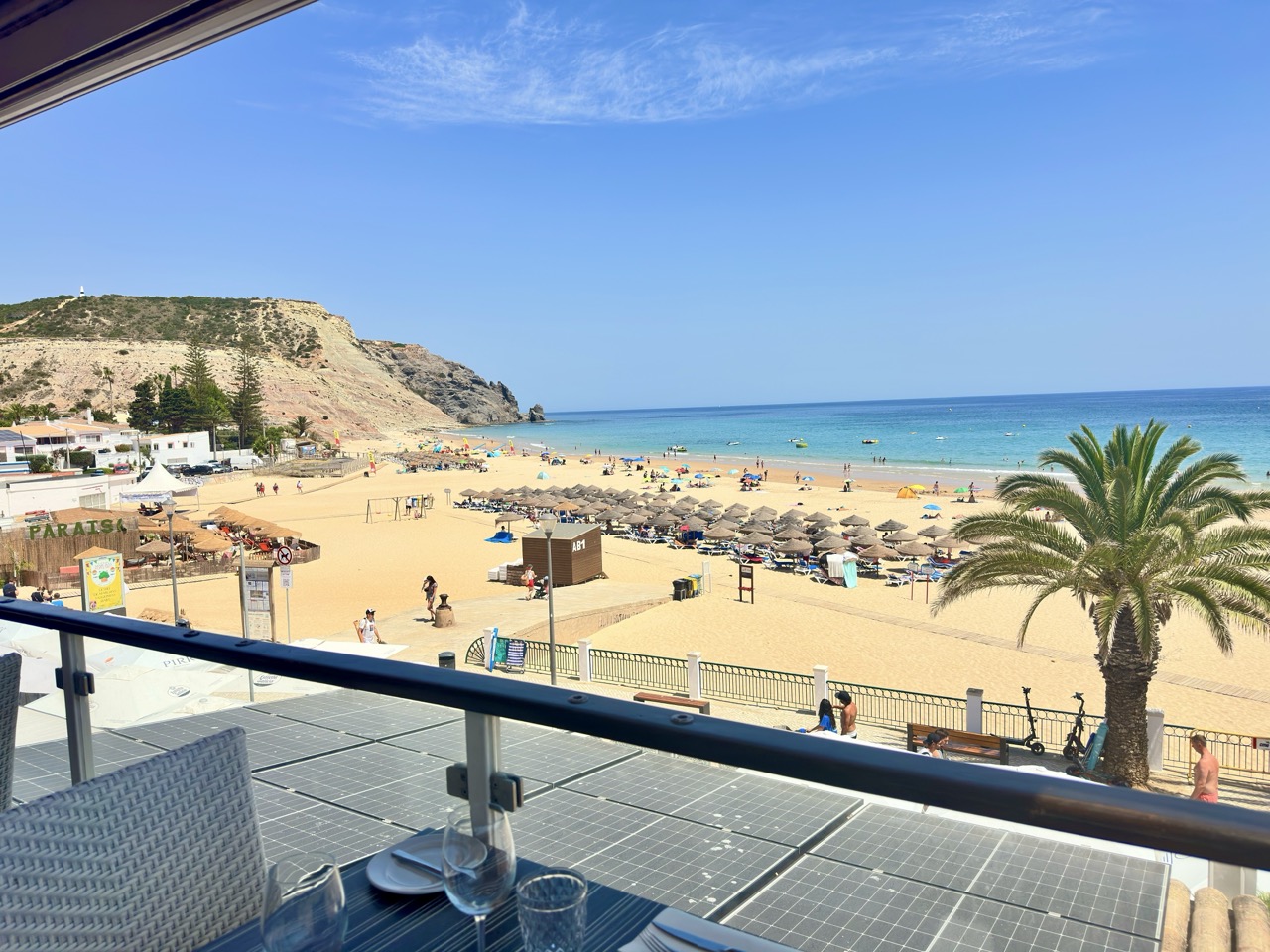 Vista da praia da Luz