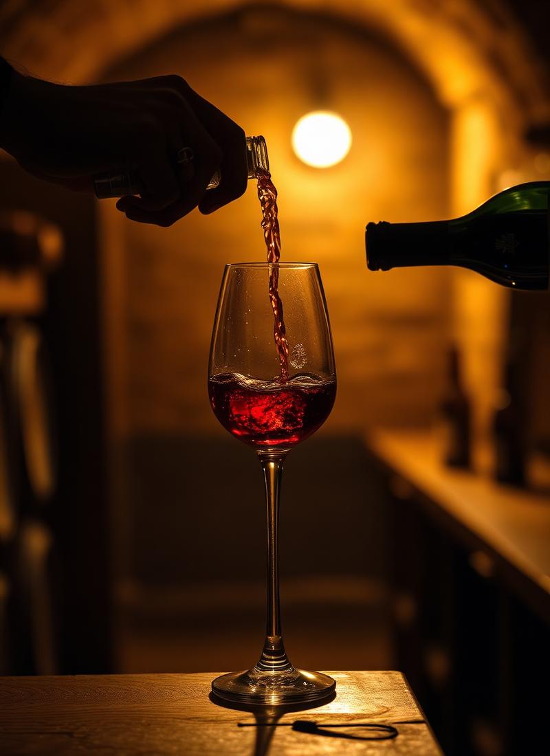 Vinho a ser servido